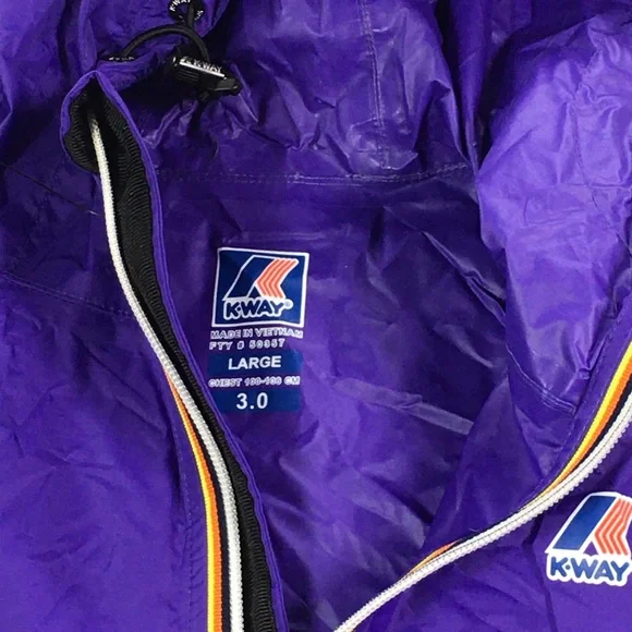 K-Way LE VRAI 3.0 LEON Windbreaker Jacket size L